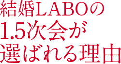 結婚LABOの1.5次会選ばれる理由