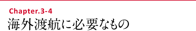 海外渡航に必要なもの