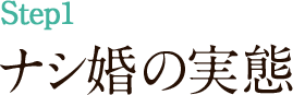 ナシ婚の実態