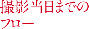 撮影当日までのフロー