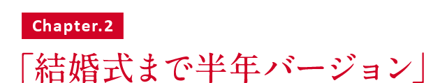 結婚式まで半年バージョン